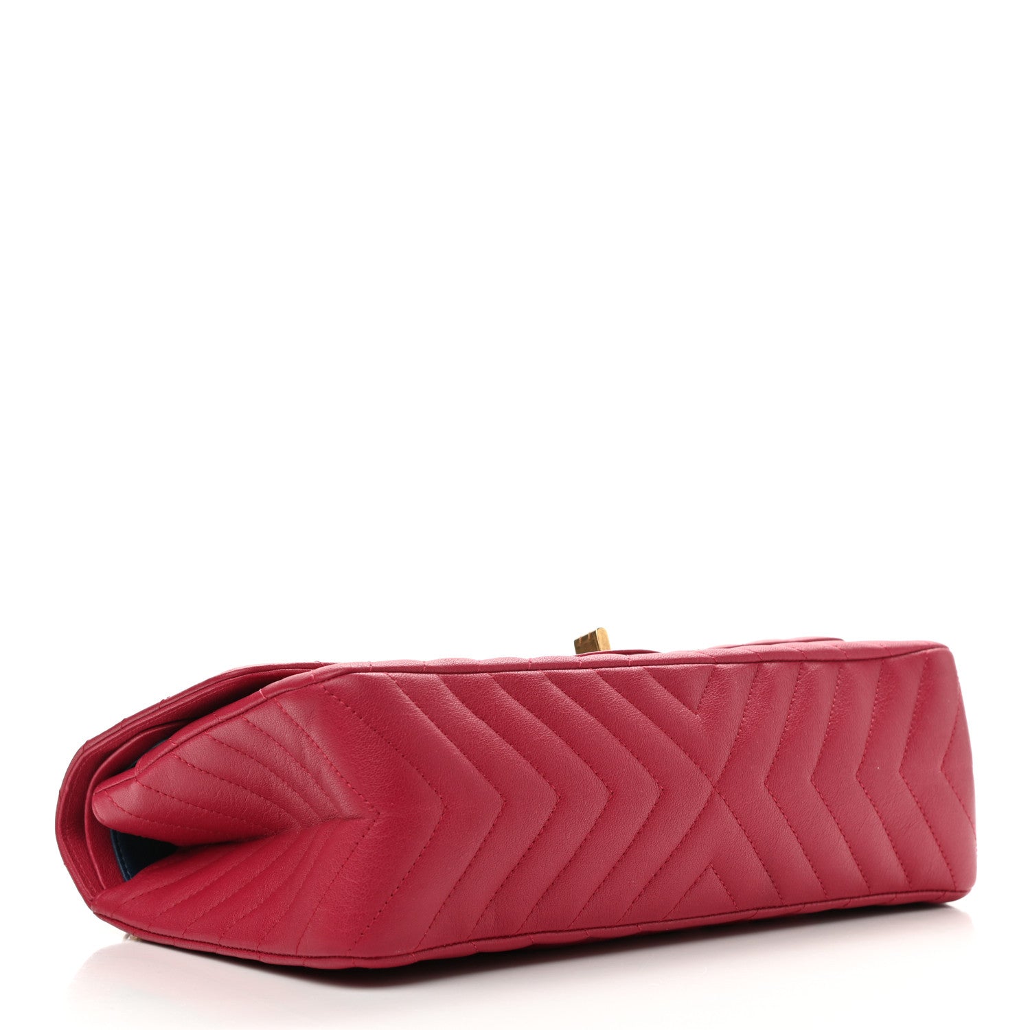 Chanel Sheepskin Chevron Quilted 2.55 Reissue 226 Flap Dark Pink 3 of 13