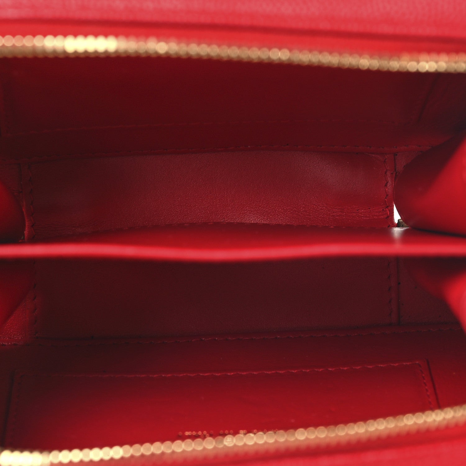 Chanel Caviar Quilted Filigree Vanity Clutch With Chain Red 5 of 11