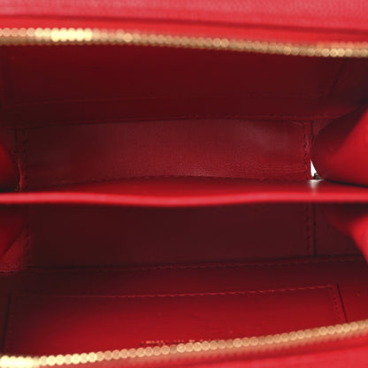 Chanel Caviar Quilted Filigree Vanity Clutch With Chain Red 5 of 11