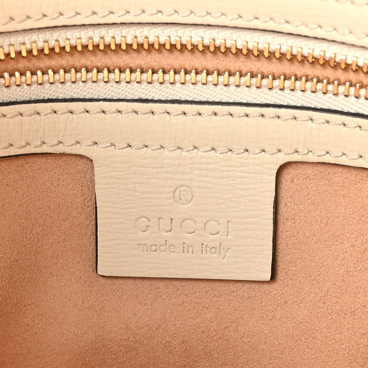 GG Supreme Monogram Small Horsebit 1955 Shoulder Bag Beige Mystic White