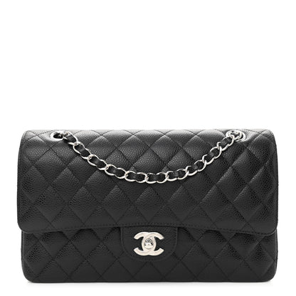 Chanel Caviar Quilted Medium Double Flap Black 1 of 10