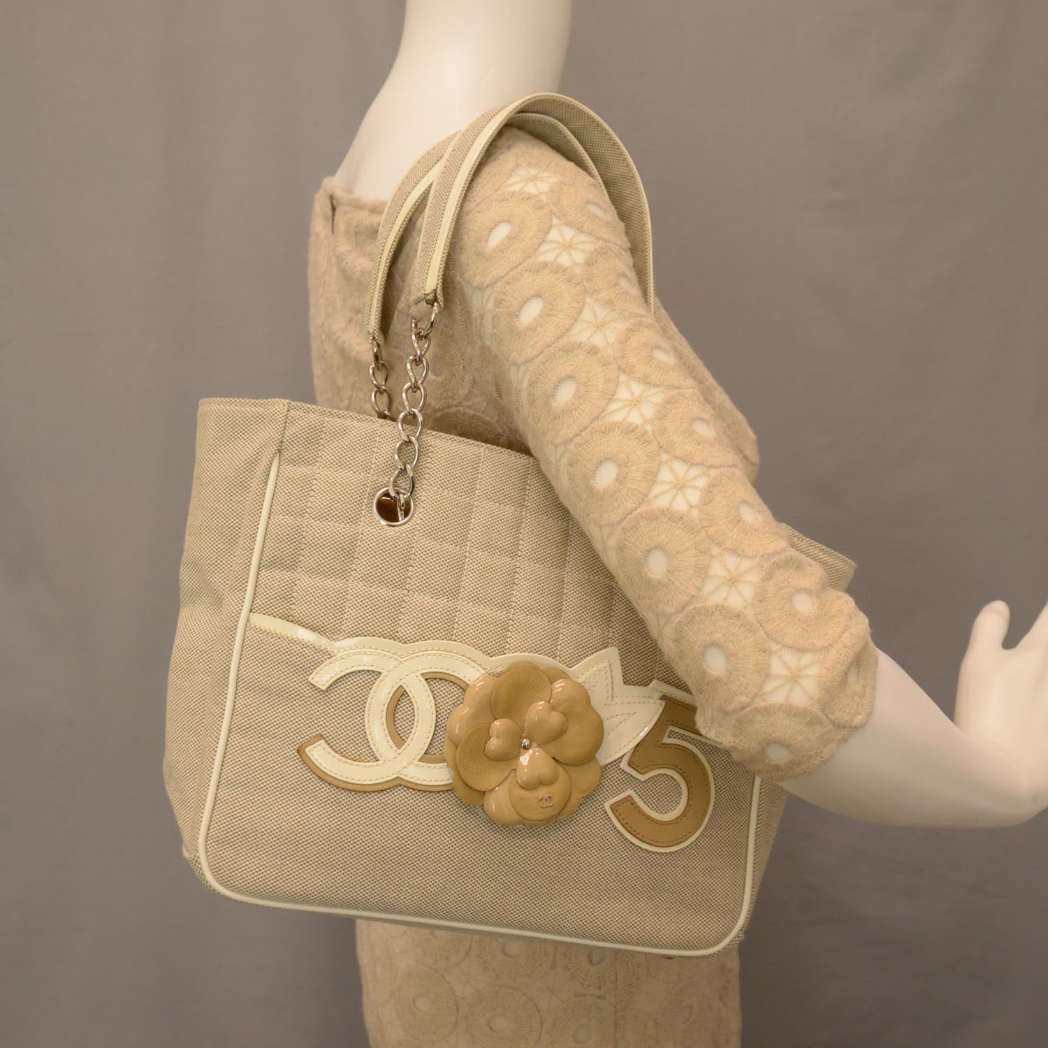 Chanel Canvas Camellia N°5 Tote 2 of 9