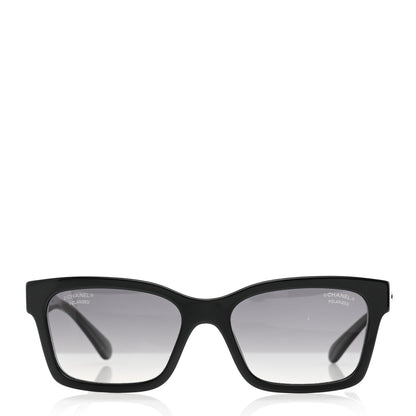 Chanel Acetate Polarized Square Sunglasses 5417 Black 2 of 9