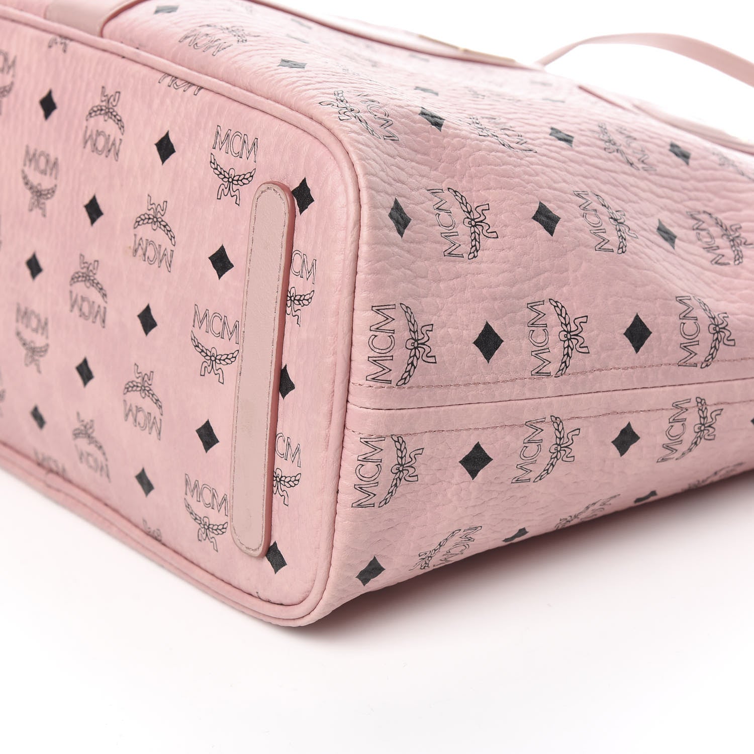 MCM Visetos Medium Liz Reversible Shopper Tote Soft Pink 12 of 16