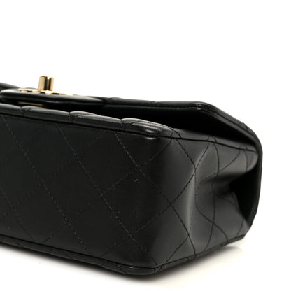Chanel Lambskin Quilted Mini Rectangular Flap Black 11 of 12