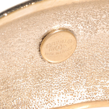Chanel Wide Metal L'Elegance French Quote Bangle Gold 5 of 5