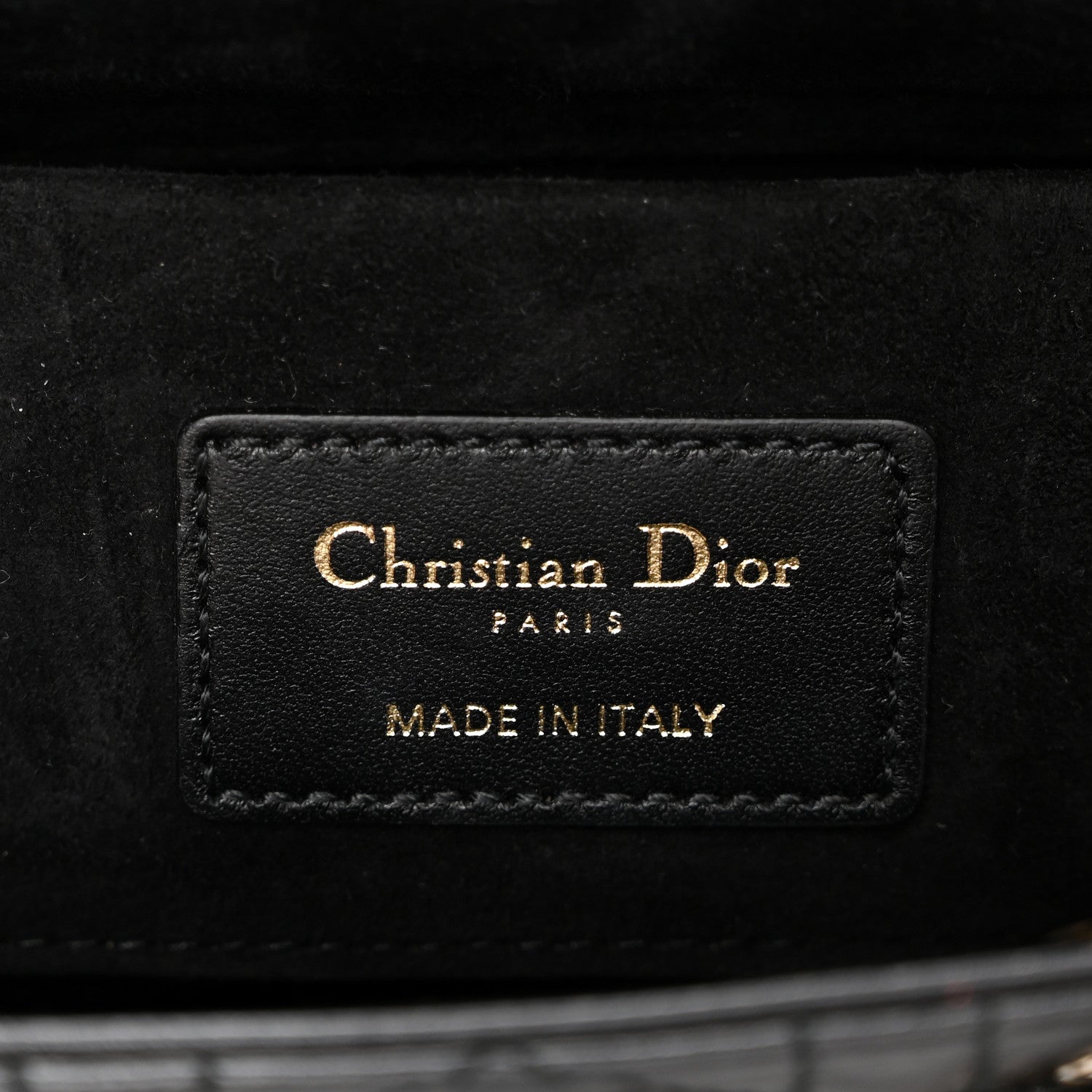 Christian Dior Lambskin Cannage Small Lady D-Joy Black 6 of 9