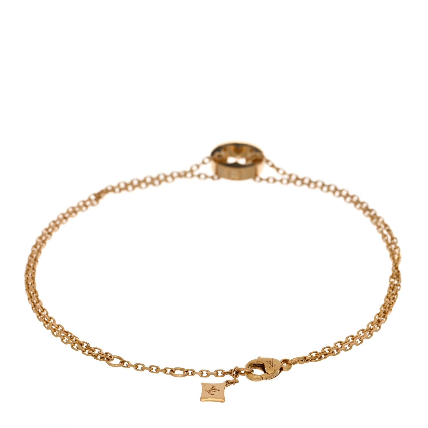 Louis Vuitton 18K Yellow Gold Empreinte Chain Bracelet 2 of 3