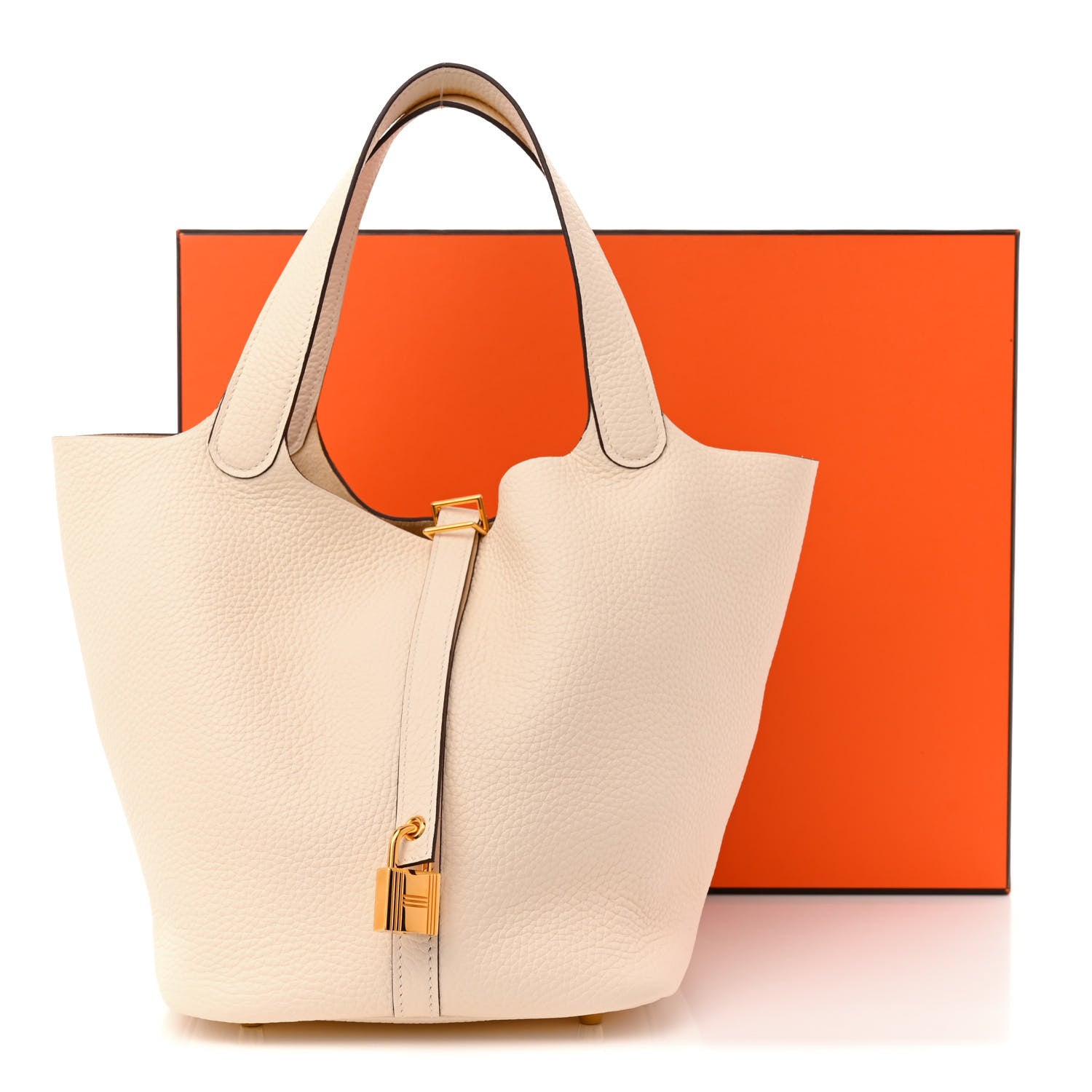 Hermes Taurillon Clemence Picotin Lock 22 MM Nata 11 of 11