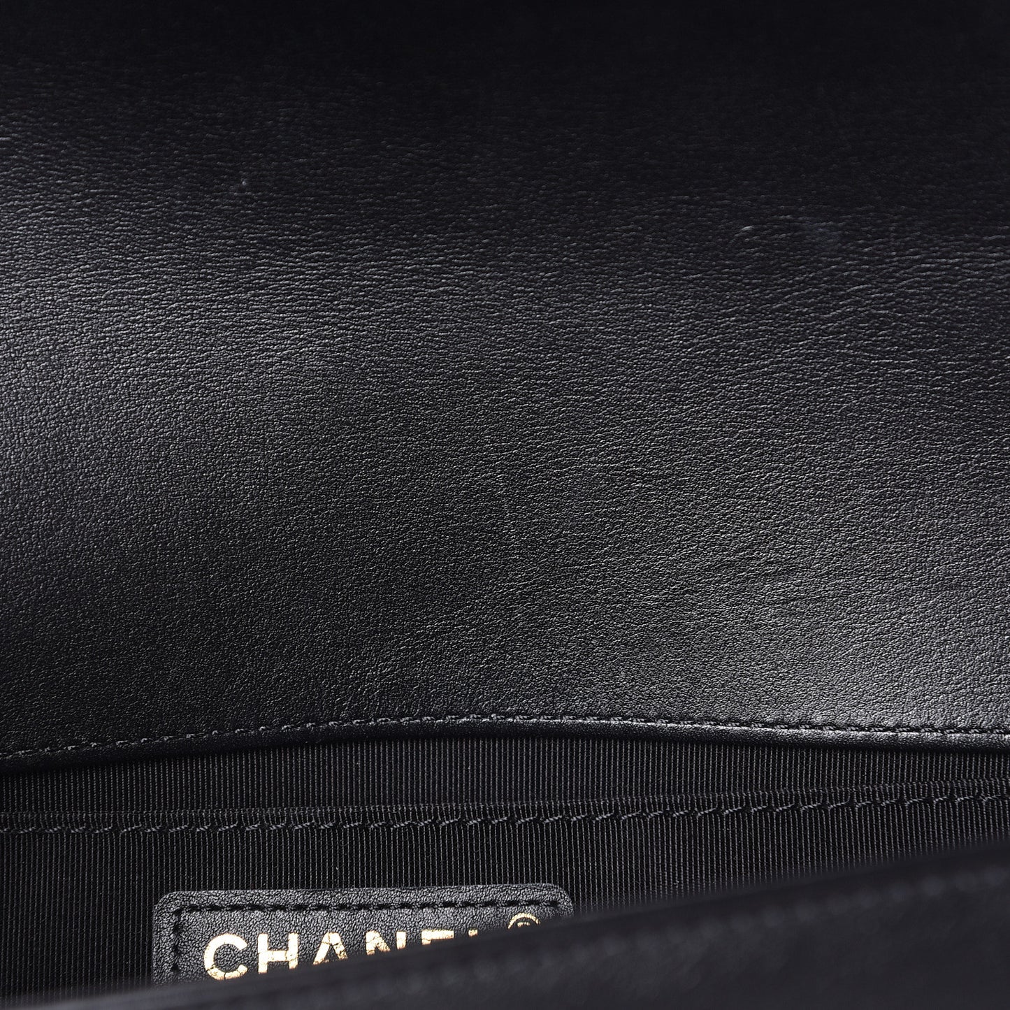 Lambskin Cotton Woven Medium Boy Flap Black