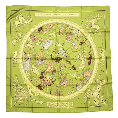 Hermes Silk Hemisphaerium Coeli Boreale Scarf 90 1 of 8