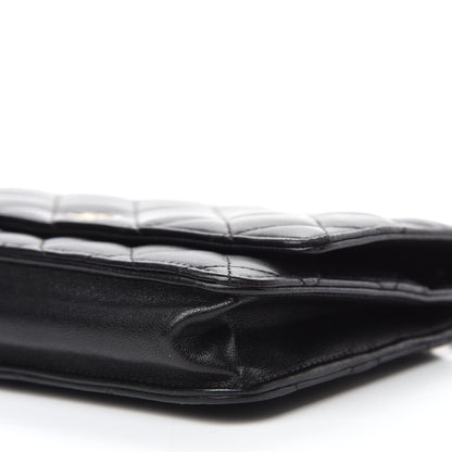 Chanel Lambskin Quilted Wallet On Chain WOC Black 7 of 13
