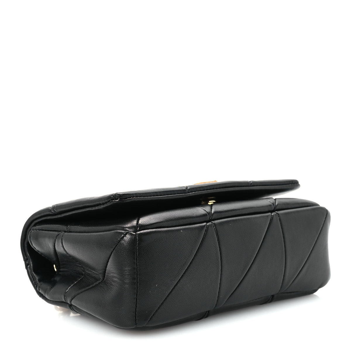 Lambskin Patchwork Monogram Small Jamie Black