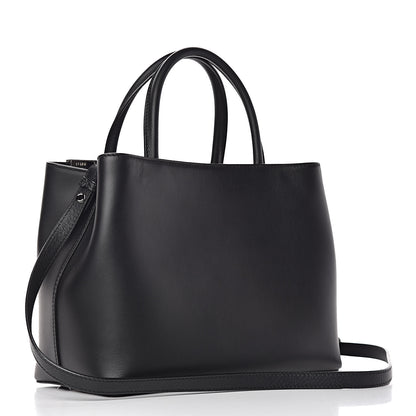 Fendi Vitello Baltico Dolce Studded Petite 2Jours Tote Black Multicolor 3 of 13