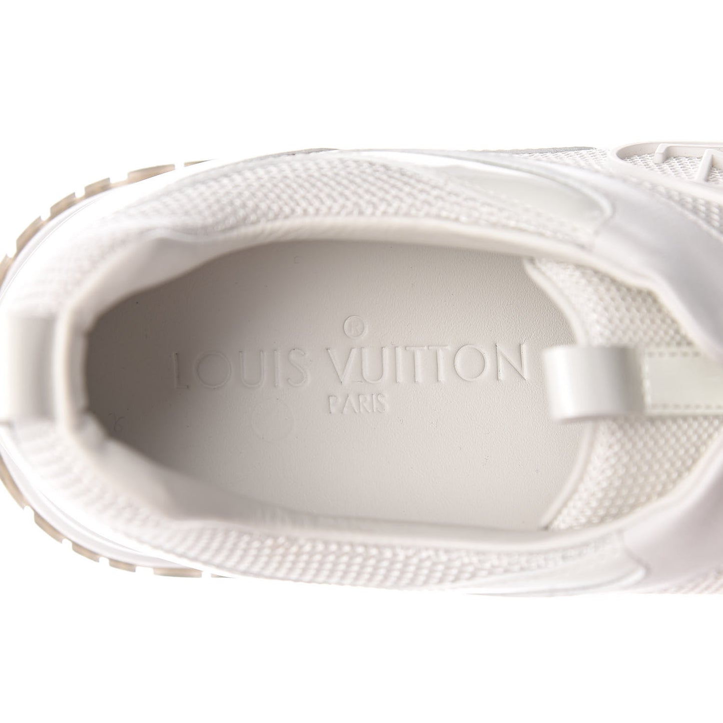 Calfskin Mesh Run Away Sneakers 39 White