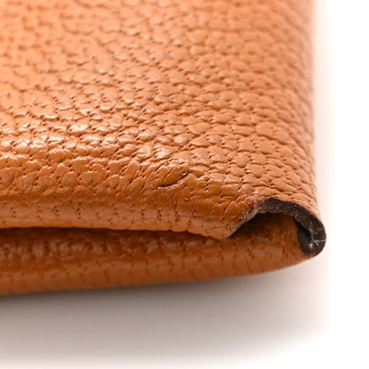 Hermes Chevre Mysore Verso Calvi Duo Card Case Caramel Vert Fizz 9 of 9