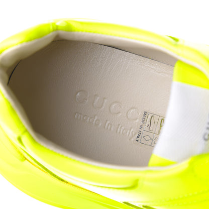Gucci Calfskin Mens Rhyton Sneakers 9 Yellow Fluo 7 of 10