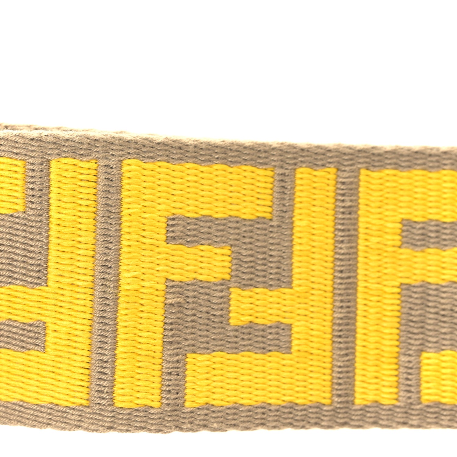 Fendi Ribbon Vitello King FF 1974 Adjustable Strap You Tortora Senape 5 of 5