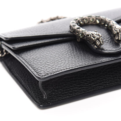 Gucci Calfskin Super Mini Dionysus Shoulder Bag Black 7 of 9