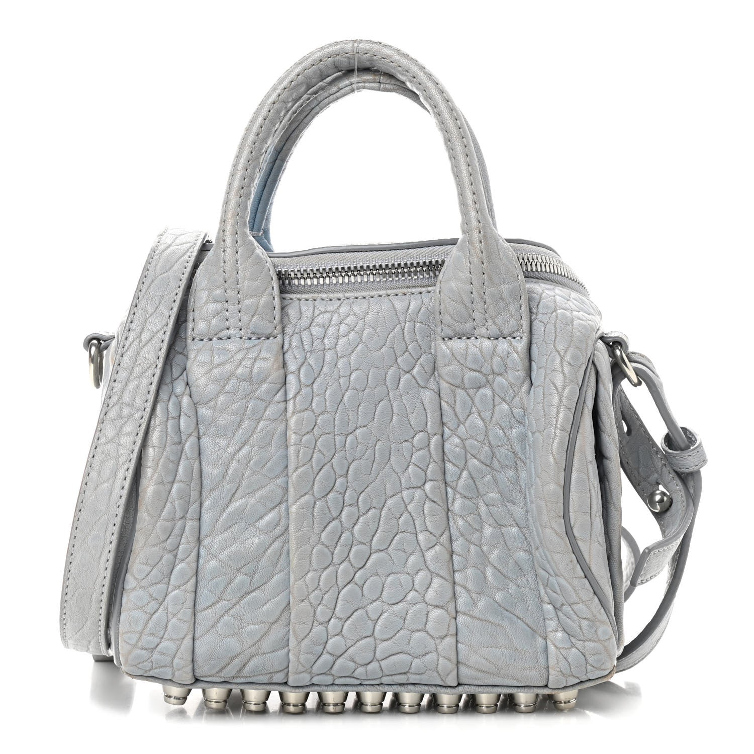 Alexander Wang Pebbled Lambskin Mini Rockie Carbon Rodhium Hardware 1 of 17