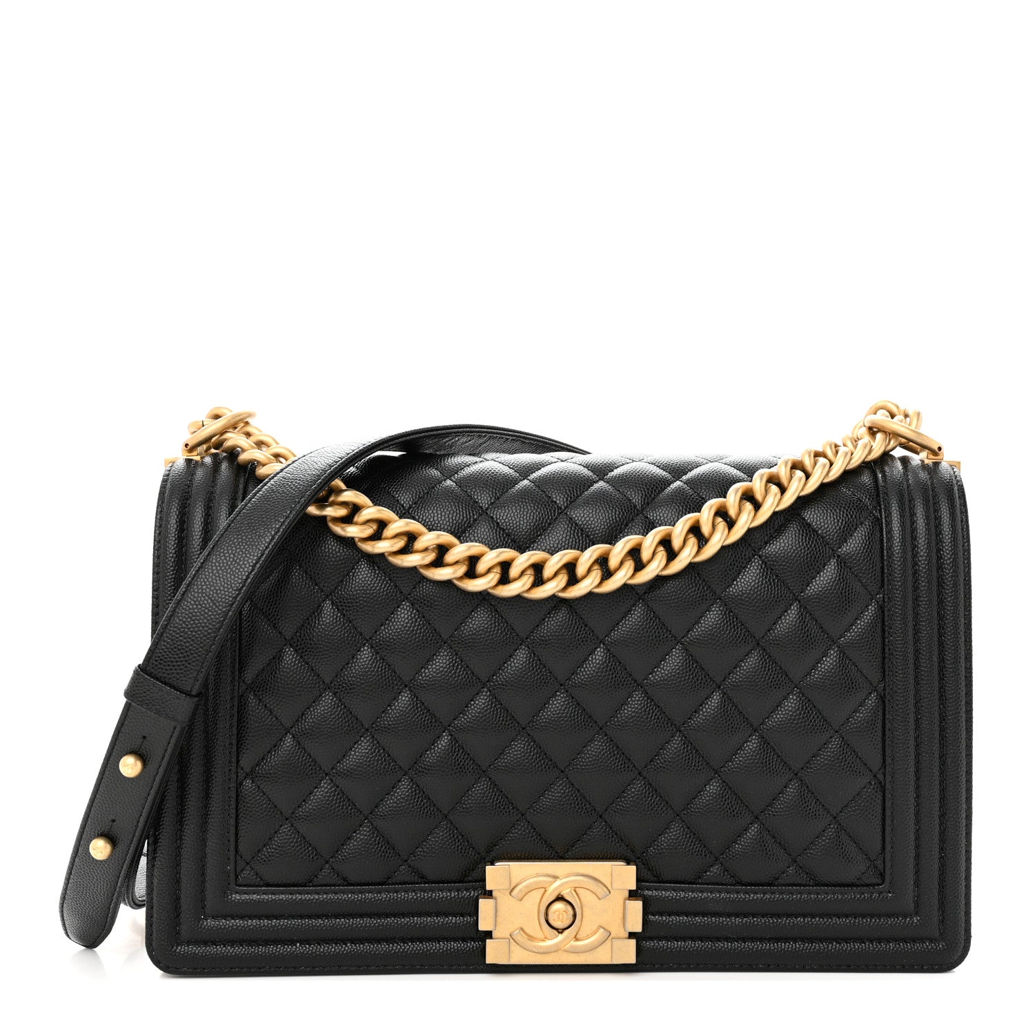 Chanel Caviar Quilted New Medium Boy Flap Black 1 of 10