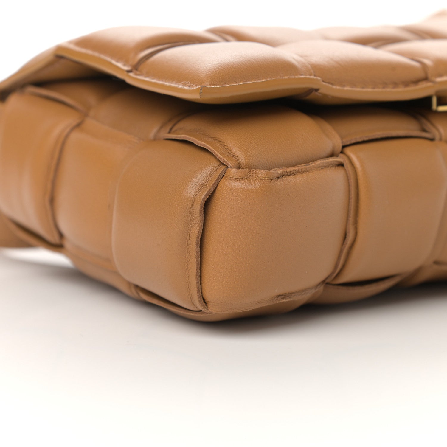 Bottega Veneta Nappa Maxi Intreccio Padded Cassette Crossbody Bag Caramel 8 of 11
