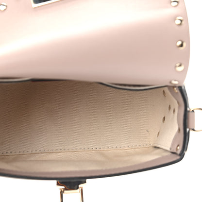 Valentino Garavani Calfskin Mini Rockstud Crossbody Bag Poudre 5 of 10