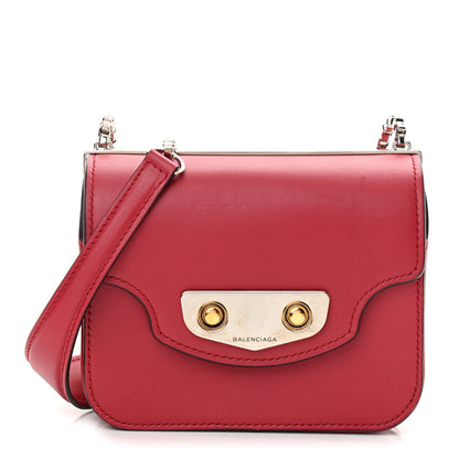 Balenciaga Smooth Calfskin Min Neo Classic Chain Box Rouge 1 of 14