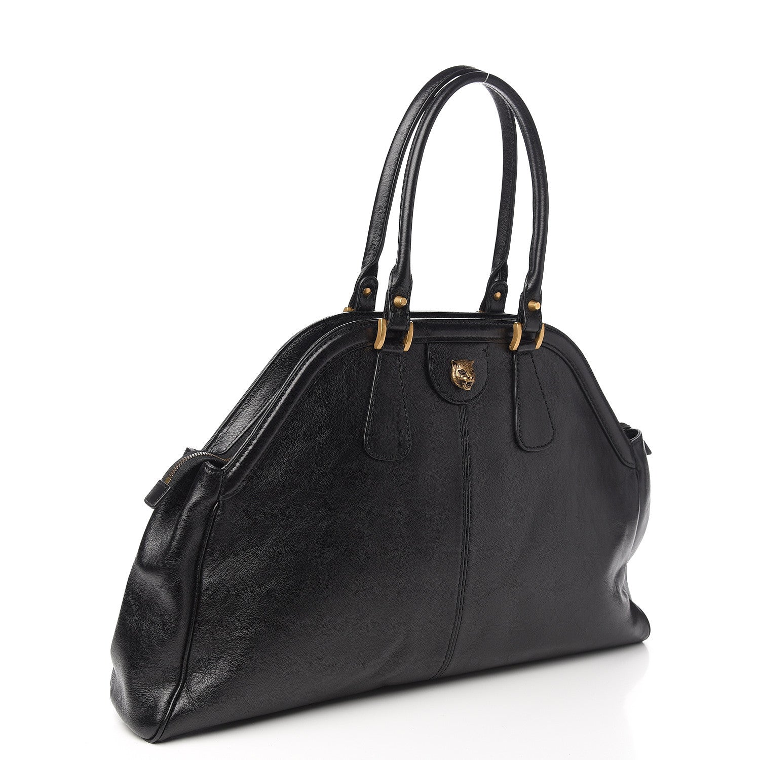 Gucci Calfskin Large Re(Belle) Top Handle Bag Black 2 of 9