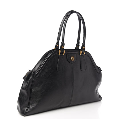 Gucci Calfskin Large Re(Belle) Top Handle Bag Black 2 of 9