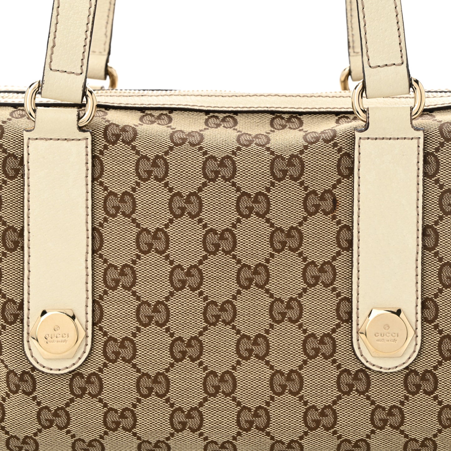 Monogram Small Charmy Boston White