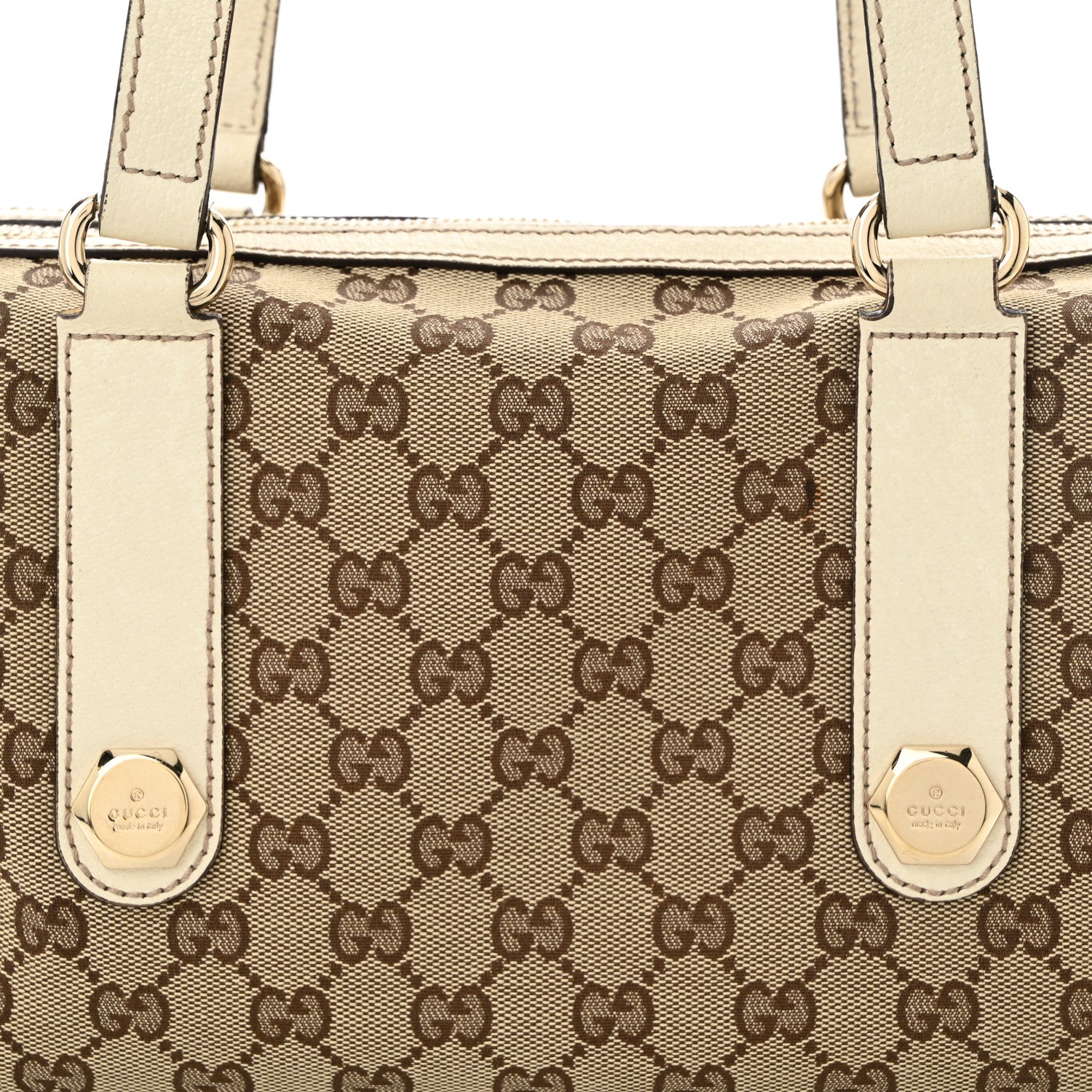 Gucci Monogram Small Charmy Boston White 8 of 10