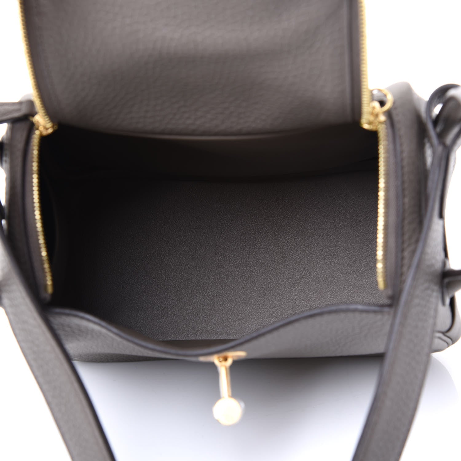 Hermes Taurillon Clemence Mini Lindy 20 Etain 4 of 11