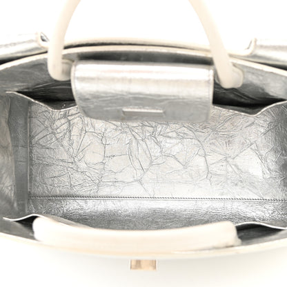 Christian Dior Metallic Calfskin Large Diorever Flap Silver 5 of 13