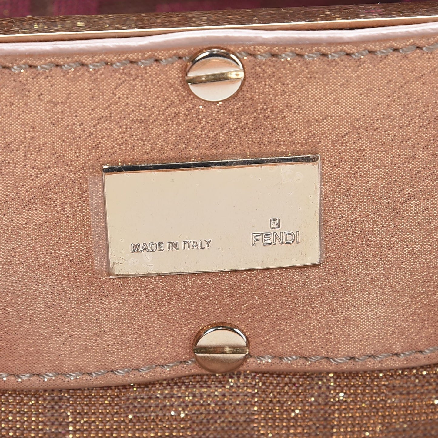 Metallic Lurex Zucca Mia Tote Arancio