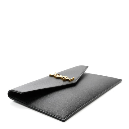 Saint Laurent Grain De Poudre Uptown Pouch Black 4 of 7