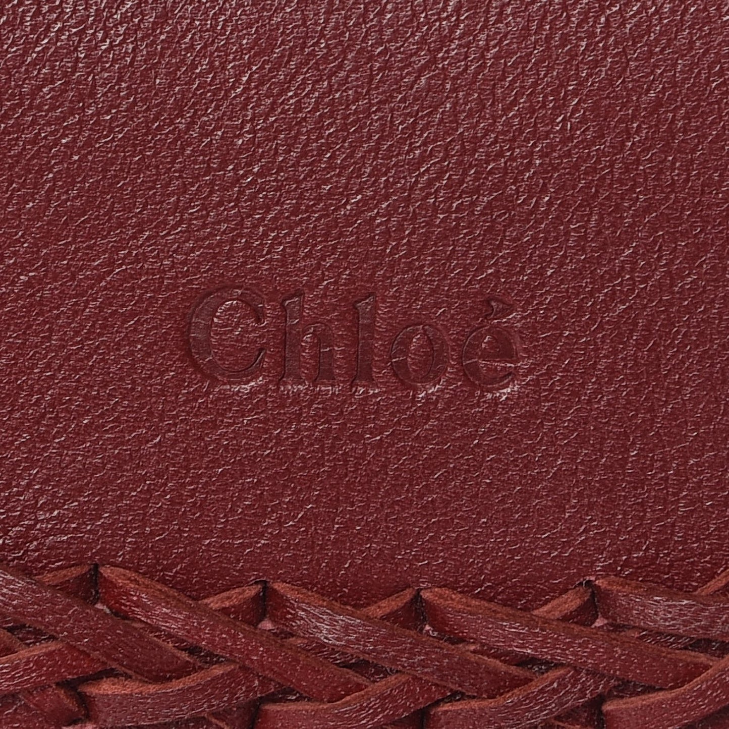 Calfskin Braided Small Hudson Shoulder Bag Sienna Red
