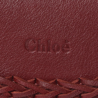 Chloe Calfskin Braided Small Hudson Shoulder Bag Sienna Red 6 of 8