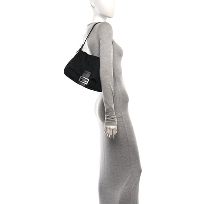 Fendi Zucchino Mama Baguette Black 2 of 9