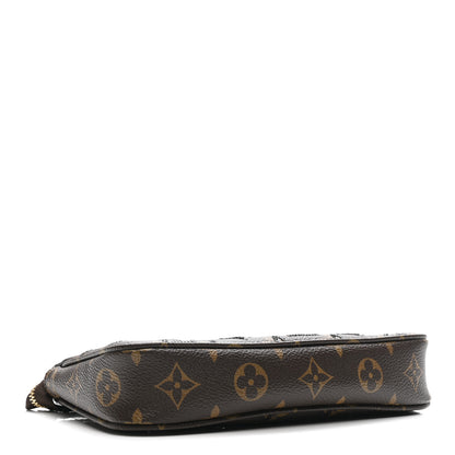 Louis Vuitton Monogram Sequins Pochette Accessories Black 4 of 10