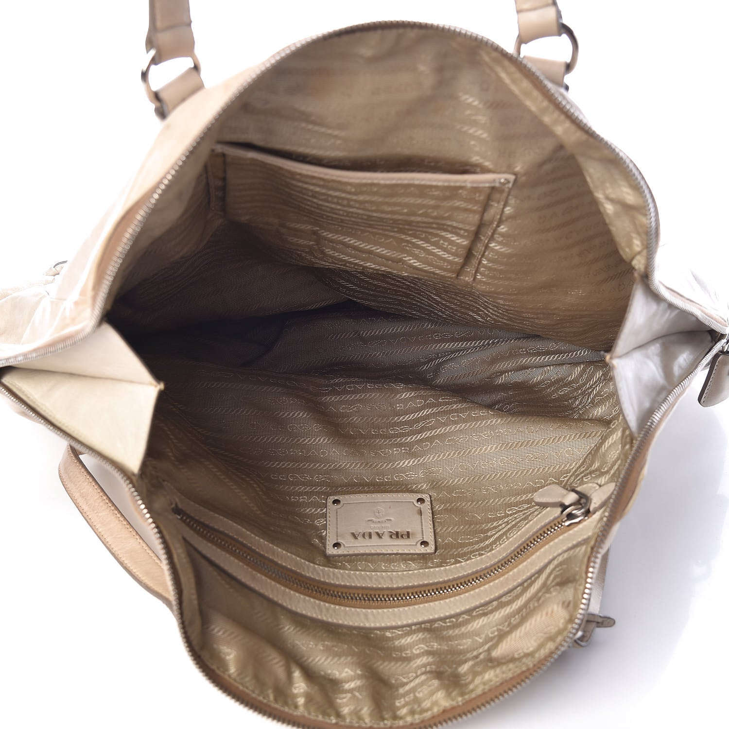 Prada Nappa New Look Tote Beige 5 of 16