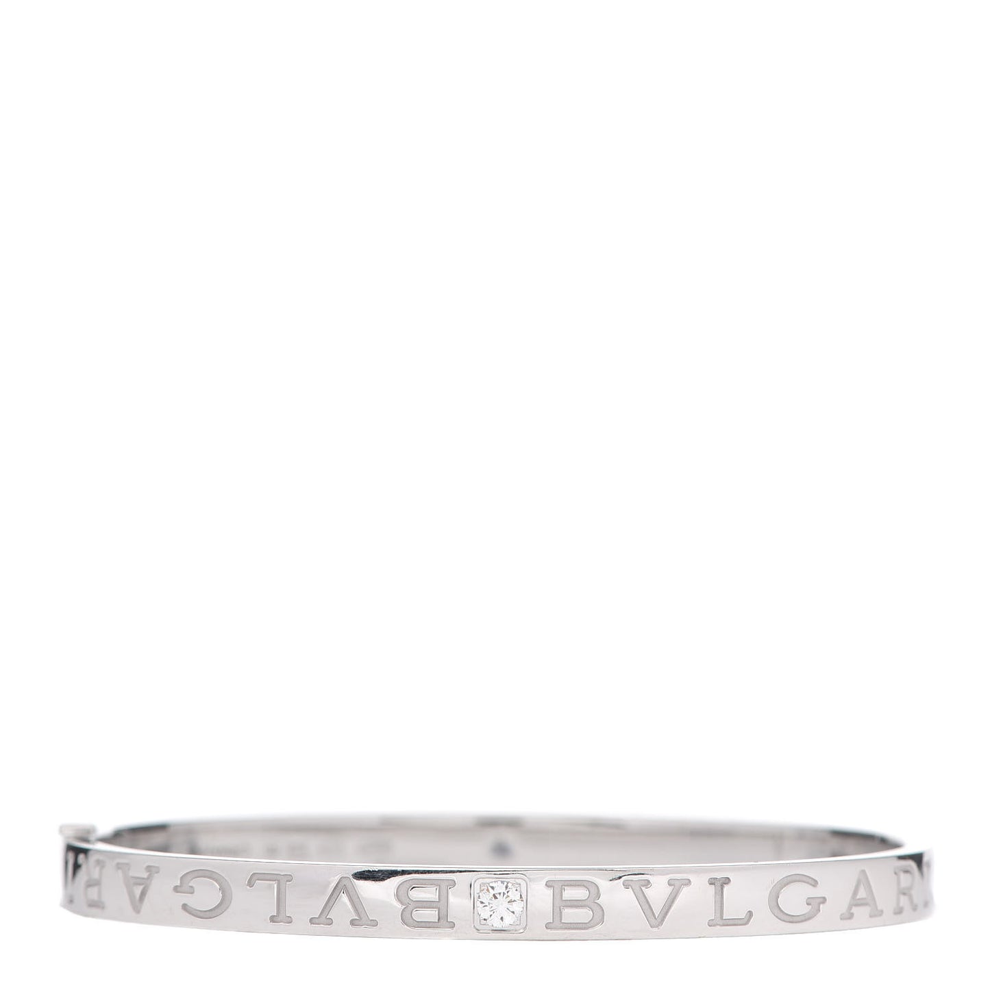 18K White Gold Diamond B.Zero1 Essential Bangle Bracelet M