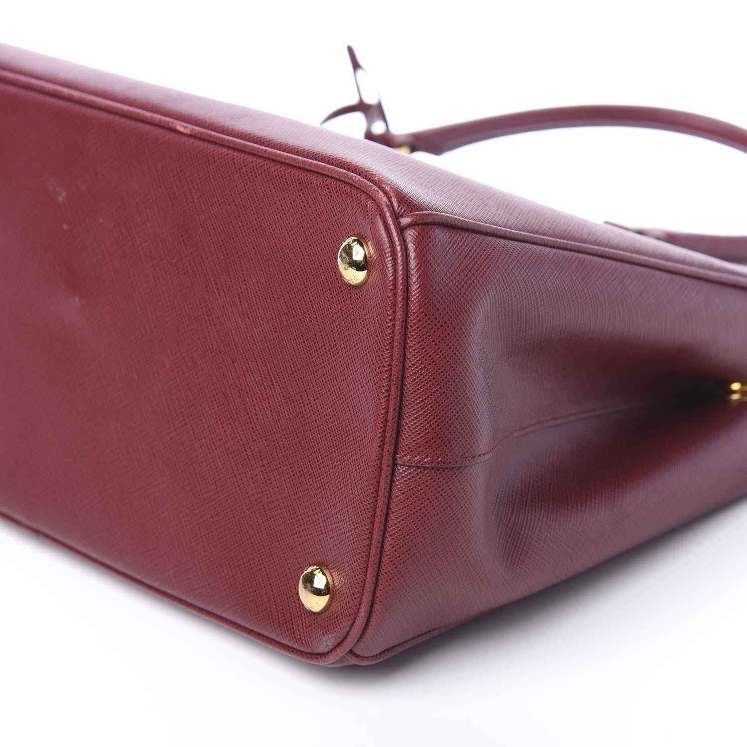Prada Saffiano Medium Galleria Double Zip Tote Cherry 9 of 10