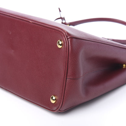 Prada Saffiano Medium Galleria Double Zip Tote Cherry 9 of 10