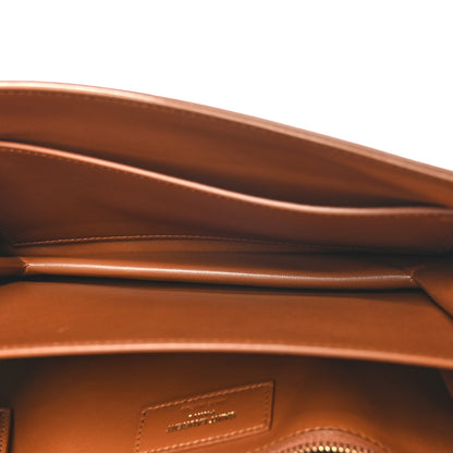 Saint Laurent Smooth Calfskin Le Maillon Satchel Brown 6 of 10
