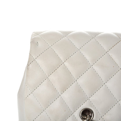 Chanel Calfskin Quilted Large Cambon Flap White Black 23 of 23