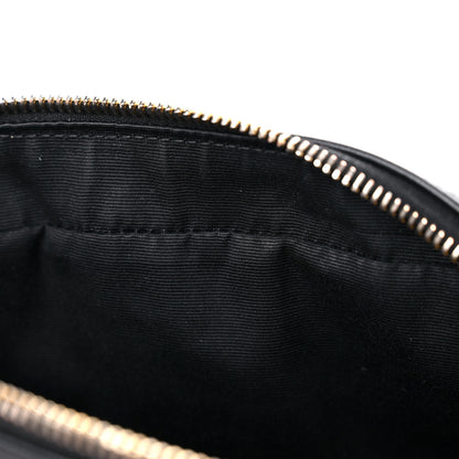 Saint Laurent Calfskin Matelasse Monogram Lou Camera Bag Black 9 of 11