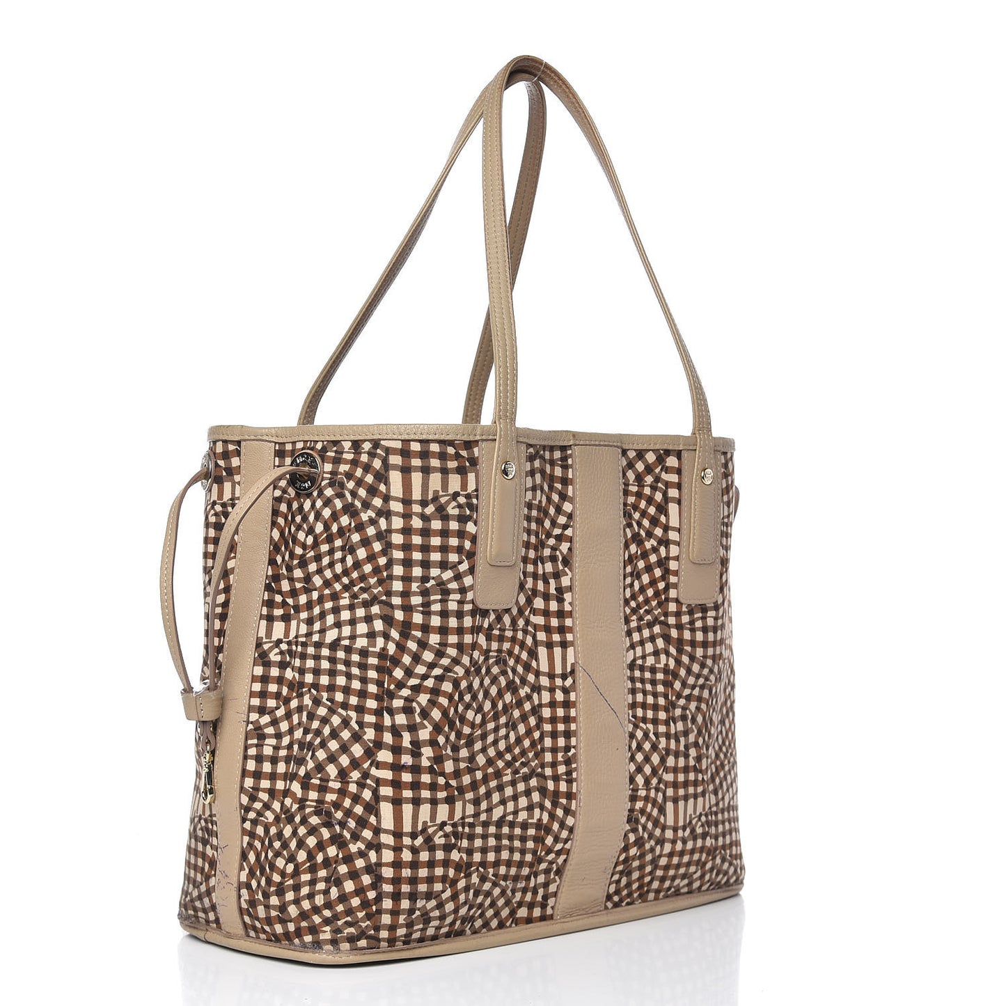 Visetos Medium Liz Reversible Shopper Tote Beige