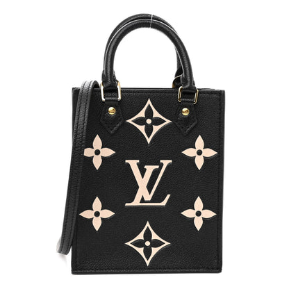 Louis Vuitton Empreinte Monogram Giant Petit Sac Plat Black Beige 1 of 9
