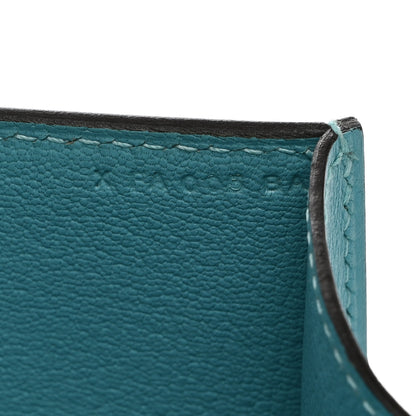 Hermes Tadelakt Medor 23 Clutch Bleu Atoll 8 of 8